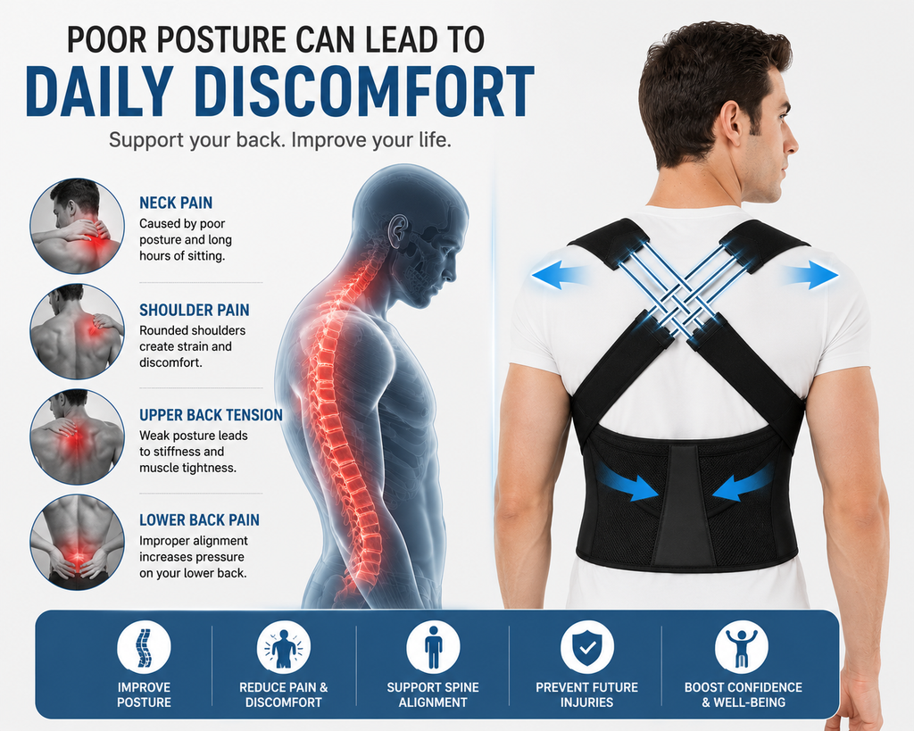 ✨ Premium Posture Corrector Belt – Improve Posture & Support Your Back