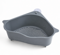 💧 3-in-1 Corner Sink Drain Basket – Wash, Drain & Organize