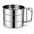 Professional Flour Sifter – Stainless Steel Fine Mesh Baking Tool