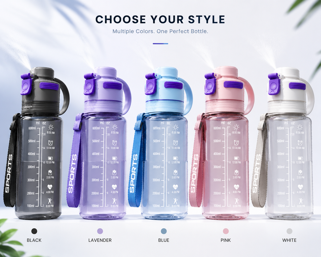 AquaMist™ 2-in-1 Cooling Spray Water Bottle | Hydration & Instant Refreshment