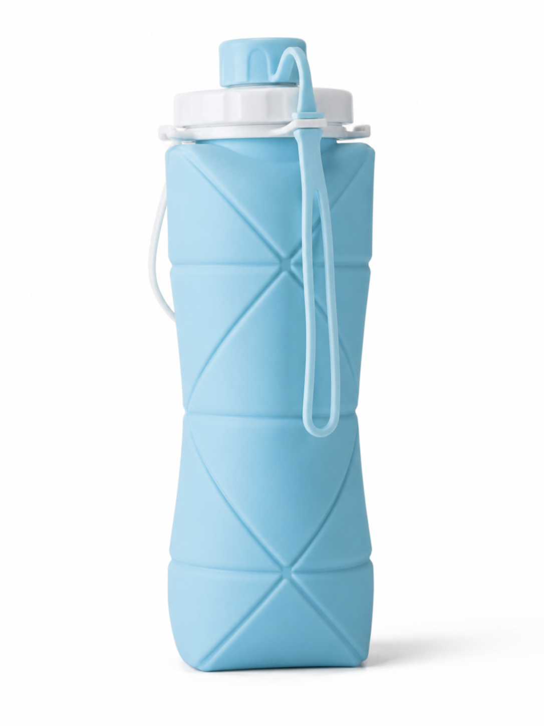 FlexFold™ Collapsible Silicone Water Bottle — 600ml, BPA-Free, Leak-Proof, Hot & Cold
