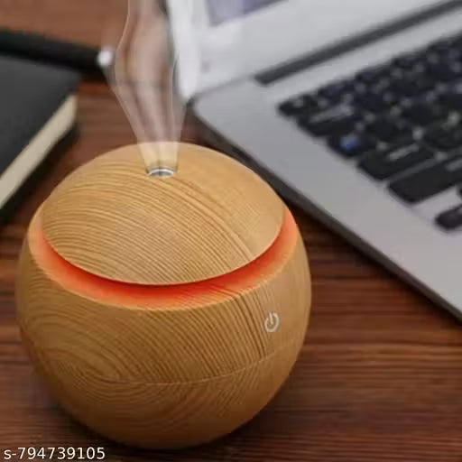 Premium Ultrasonic Aroma Diffuser & Cool Mist Humidifier — Wood Grain Design, LED Mood Light & Auto Shut-Of