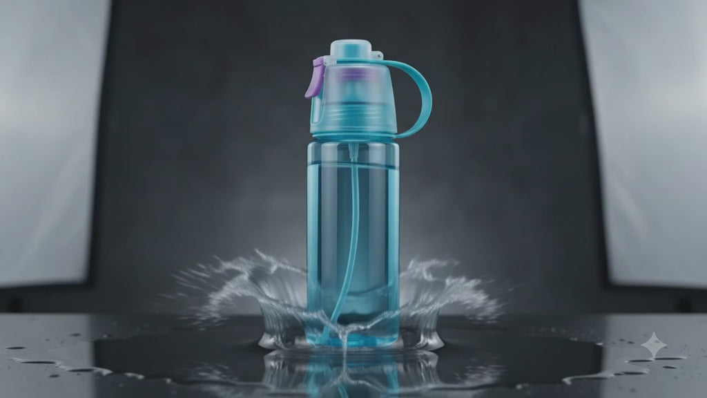 AquaMist™ 2-in-1 Cooling Spray Water Bottle | Hydration & Instant Refreshment